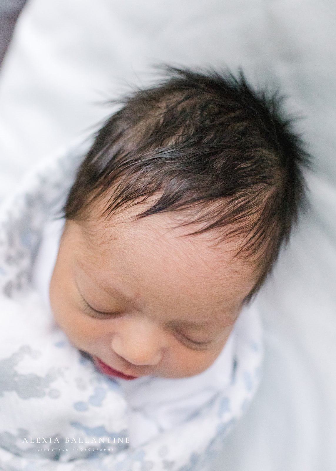 Newborn baby's hair