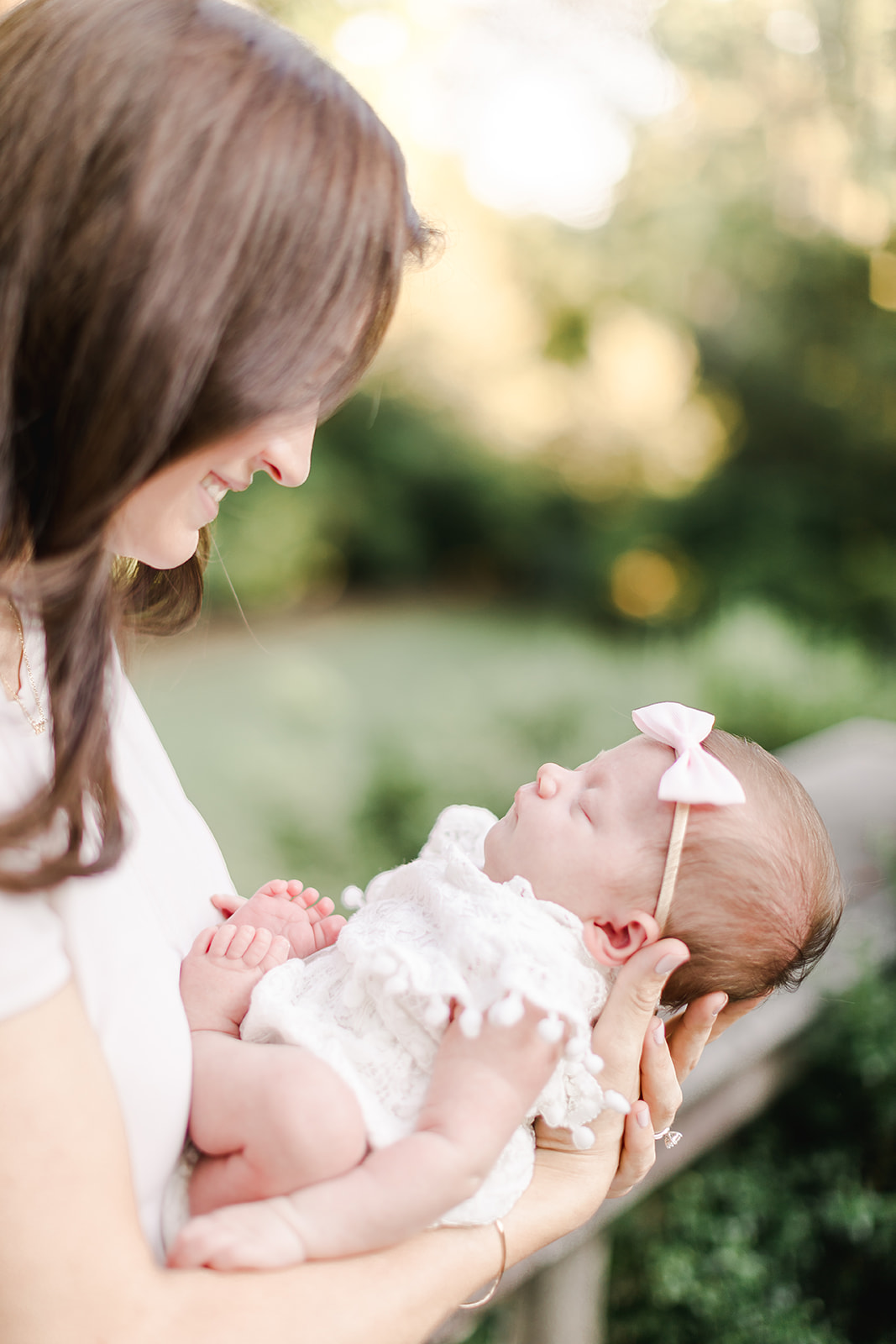 outdoor newborn session