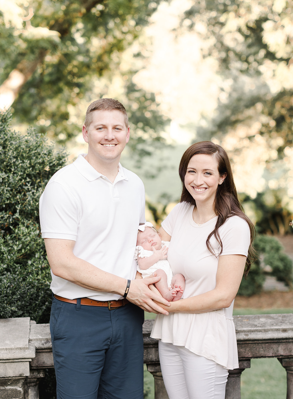 outdoor newborn session