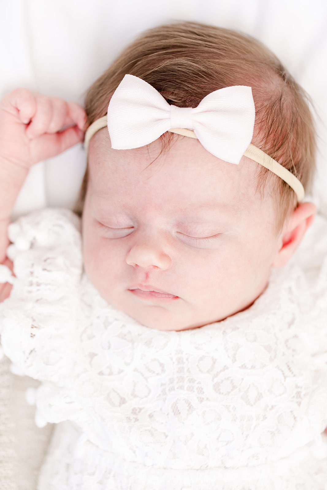 Baby in a Moses basket