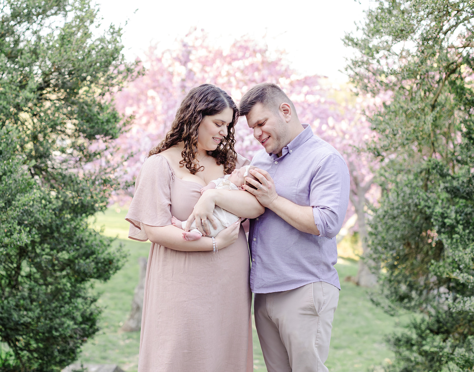 Cherry Blossom Newborn Session